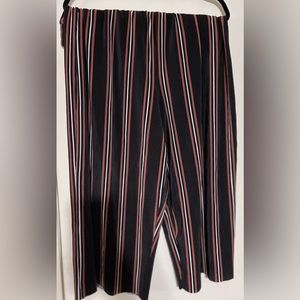 Torrid Challis Stripe Pull On Wide Leg Pants Size  1 14/16 EUC